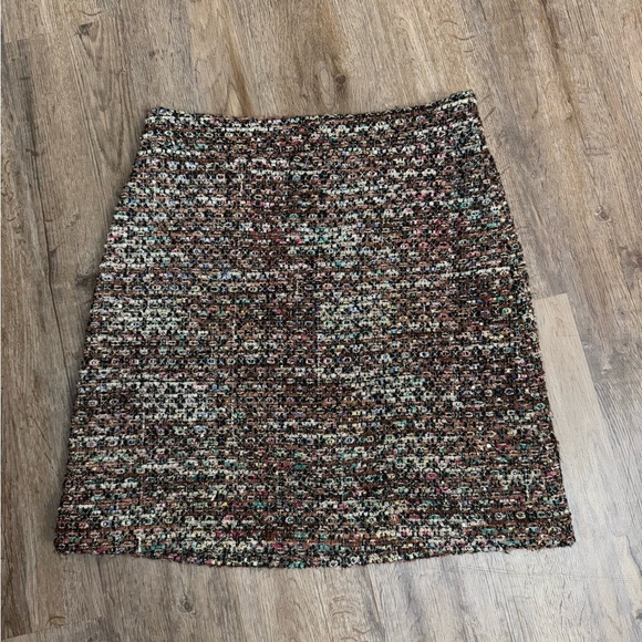Ann Taylor • Tweed Sequin Metallic A Line Skirt - Picture 5 of 13